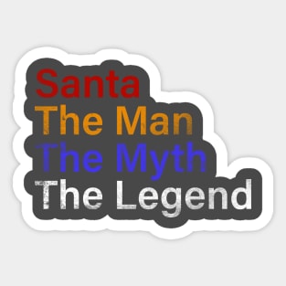 Legend Of Santa Sticker